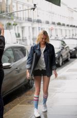 IMOGEN WATERHOUSE on the Set of Rain Stops Play in London 05/22/2018