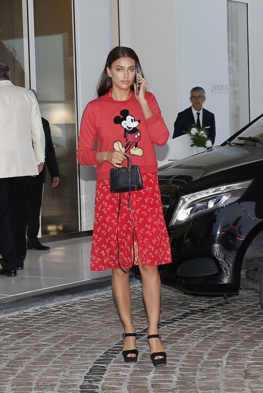IRINA SHAYK Leaves Her Hotel in Cannes 05/11/201