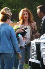 ISLA FISHER Arrives on the Set The Starling in Studio City 05/21/2018