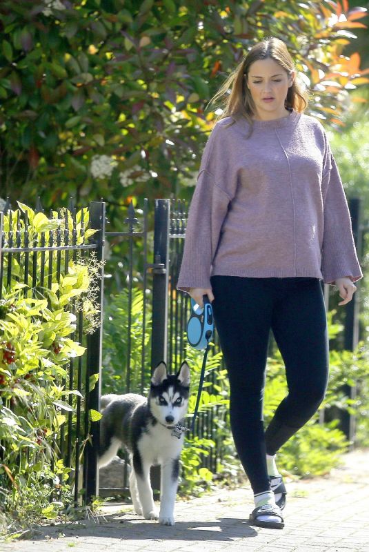 JACQUELINE JOSS Out with Her Dog in London 05/17/2018