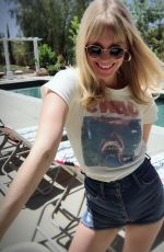 JANUARY JONES in Denim Shorts, 05/27/2018 Instagram Pictures