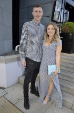 JAZMINE FRANKS Arrives Jennifer Metcalfes Baby Christening in Liverpool 05/20/2018
