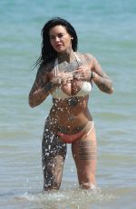 JEMMA LUCY in Bikini at a Beach in Cyprus 05/01/2018