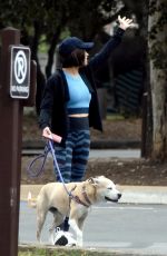 JENNA DEWAN Out with Her Dog in Studio City 05/23/2018