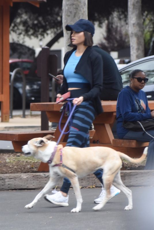 JENNA DEWAN Out with Her Dog in Studio City 05/23/2018
