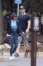JENNA DEWAN Out with Her Dog in Studio City 05/23/2018