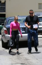 JENNIFER LOPEZ and Alex Rodriguez Out for Lunch in Miami 05/04/2018