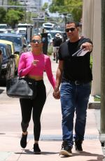 JENNIFER LOPEZ and Alex Rodriguez Out for Lunch in Miami 05/04/2018