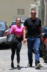 JENNIFER LOPEZ and Alex Rodriguez Out for Lunch in Miami 05/04/2018