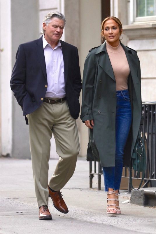 JENNIFER LOPEZ and Treat Williams on the Set of Second Act in New York 05/06/2018