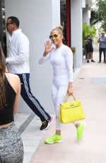 JENNIFER LOPEZ in Tights Heading to a Gym in Miami 05/23/2018