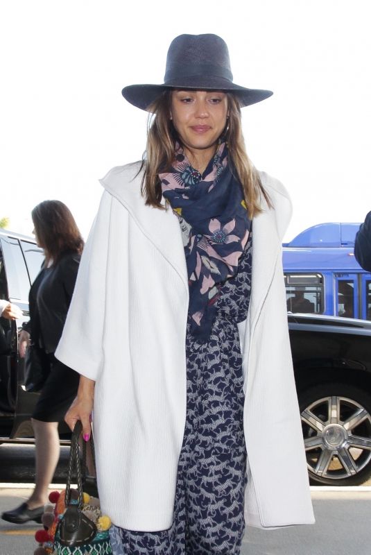 JESSICA ALBA at LAX Airport in Los Angeles 04/29/2018