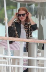 JESSICA CHASTAIN at Hotel Du Cap Eden-roc in Antibes 05/09/2018