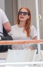 JESSICA CHASTAIN at Hotel Du Cap Eden-roc in Antibes 05/09/2018