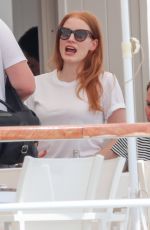 JESSICA CHASTAIN at Hotel Du Cap Eden-roc in Antibes 05/09/2018