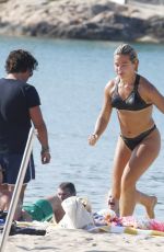 JESSICA WOODLEY in Bikini ata Beach in Ibiza 05/09/2018