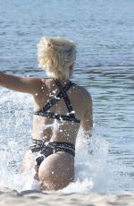 JESSICA WOODLEY in Bikini ata Beach in Ibiza 05/09/2018
