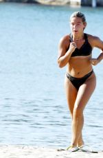 JESSICA WOODLEY in Bikini ata Beach in Ibiza 05/09/2018