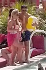 JESSICA WRIGHT and MICHELLE KEEGAN in Bikinis at Party at Drai