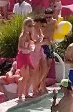 JESSICA WRIGHT and MICHELLE KEEGAN in Bikinis at Party at Drai