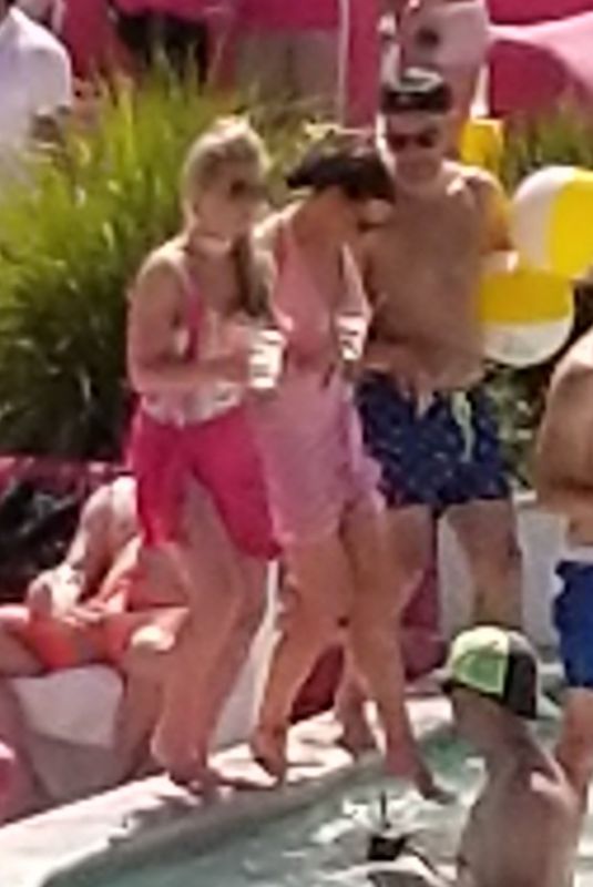 JESSICA WRIGHT and MICHELLE KEEGAN in Bikinis at Party at Drai