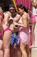 JESSICA WRIGHT and MICHELLE KEEGAN in Bikinis at Party at Drai