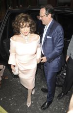 JOAN COLLINS at Hello! Magazine x Dover Street Market 30th Anniversary Party in London 05/09/2018