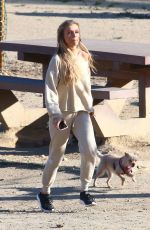 JOANNA KRUPA Out with Her Dog in Los Angeles 05/11/2018