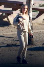 JOANNA KRUPA Out with Her Dog in Los Angeles 05/11/2018