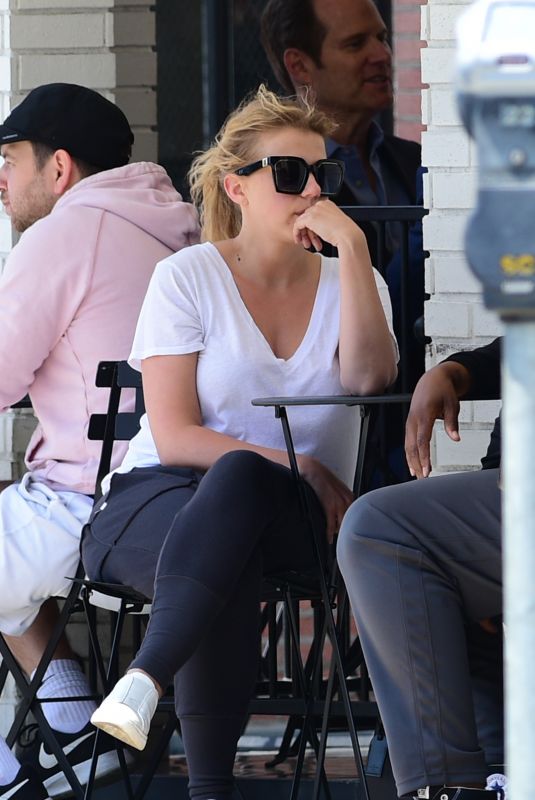 JODIE SWEETIN Out for Coffee at Al Fresco in Los Angeles 05/14/2018