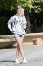 JORDY JONES in Denim Shorts Out in Los Angeles 05/09/2018