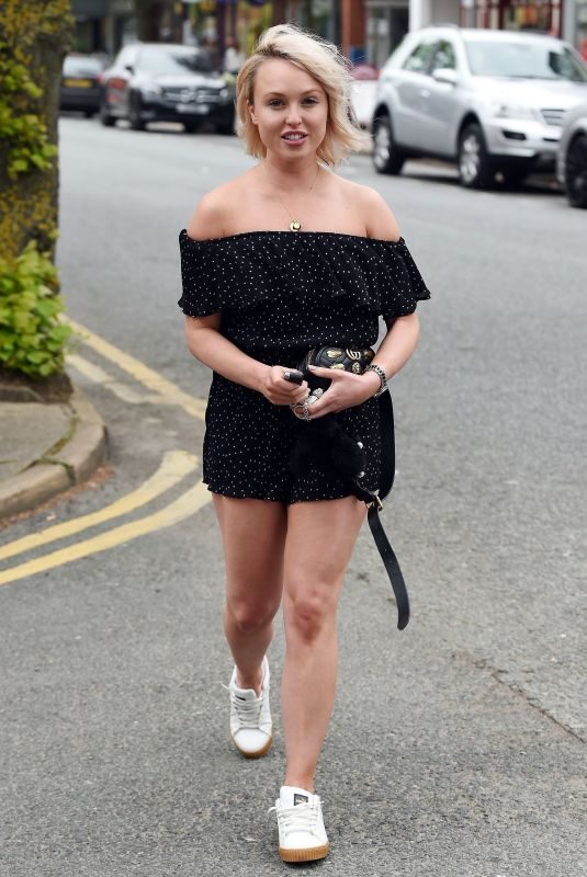 JORGIE PORTER Out for Lunch in Alderley Edge in Cheshire 05/08/2018