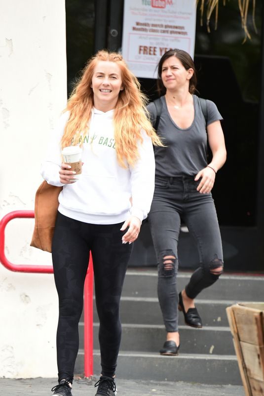 JULIANNE HOUGH Leaves a Gym in Los Angeles 05/30/2018