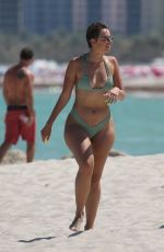 JULIEANNA YESLUZ GODDARD in Bikini on the Beach in Miami 05/08/2018
