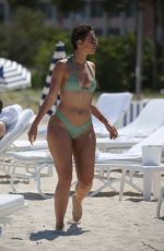 JULIEANNA YESLUZ GODDARD in Bikini on the Beach in Miami 05/08/2018