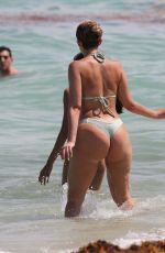 JULIEANNA YESLUZ GODDARD in Bikini on the Beach in Miami 05/08/2018