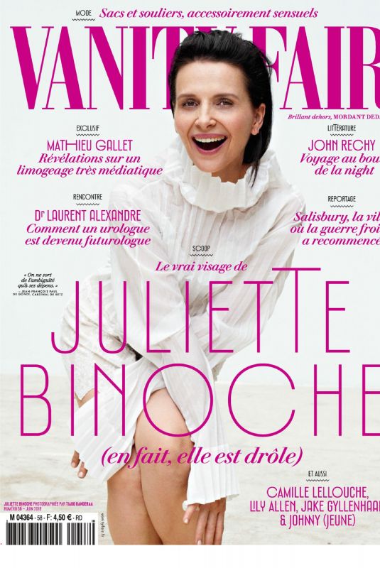 JULIETTE BINOCHE in Vanity Fair Magazine, France June 2018