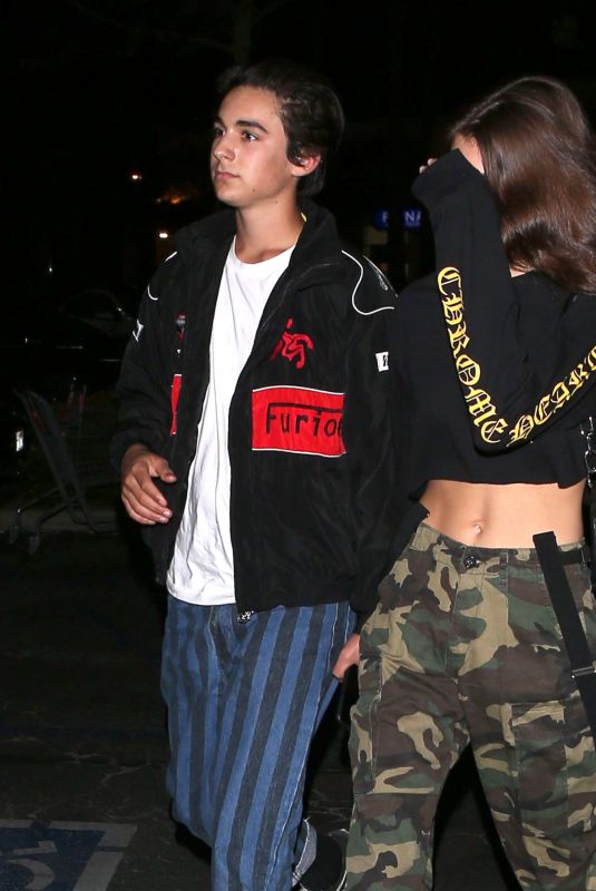 KAIA GERBER and Travis Jackson Night Out in Malibu 04/29/2018