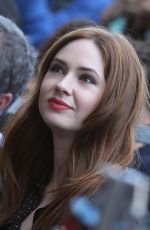 KAREN GILLAN at Zoe Saldana Star on the Hollywood Walk of Fame Ceremnoy in Los Angeles 05/03/2018