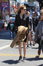 KAREN GILLAN at Zoe Saldana Star on the Hollywood Walk of Fame Ceremnoy in Los Angeles 05/03/2018