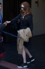 KAREN GILLAN at Zoe Saldana Star on the Hollywood Walk of Fame Ceremnoy in Los Angeles 05/03/2018