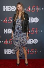 KARINA BARTKEVICA at Fahrenheit 451 Premiere in New York 05/08/2018