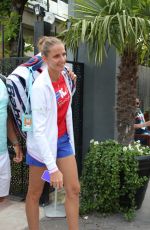 KAROLINA PLISKOVA Arrives at Roland Garros in Paris 05/30/2018