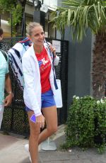 KAROLINA PLISKOVA Arrives at Roland Garros in Paris 05/30/2018