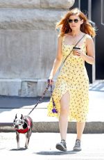 KATE MARA Out with Her Dog in New York 05/15/2018