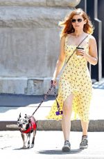 KATE MARA Out with Her Dog in New York 05/15/2018
