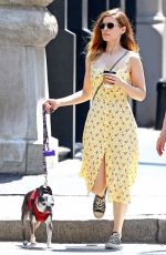 KATE MARA Out with Her Dog in New York 05/15/2018