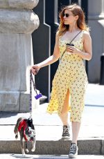KATE MARA Out with Her Dog in New York 05/15/2018