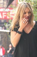 KATE MOSS at a Smoke Break in New York 05/09/2018