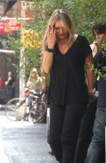 KATE MOSS at a Smoke Break in New York 05/09/2018